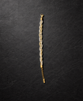 Dual tone braid bracelet