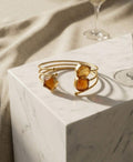 Natural stone adjustable cuff