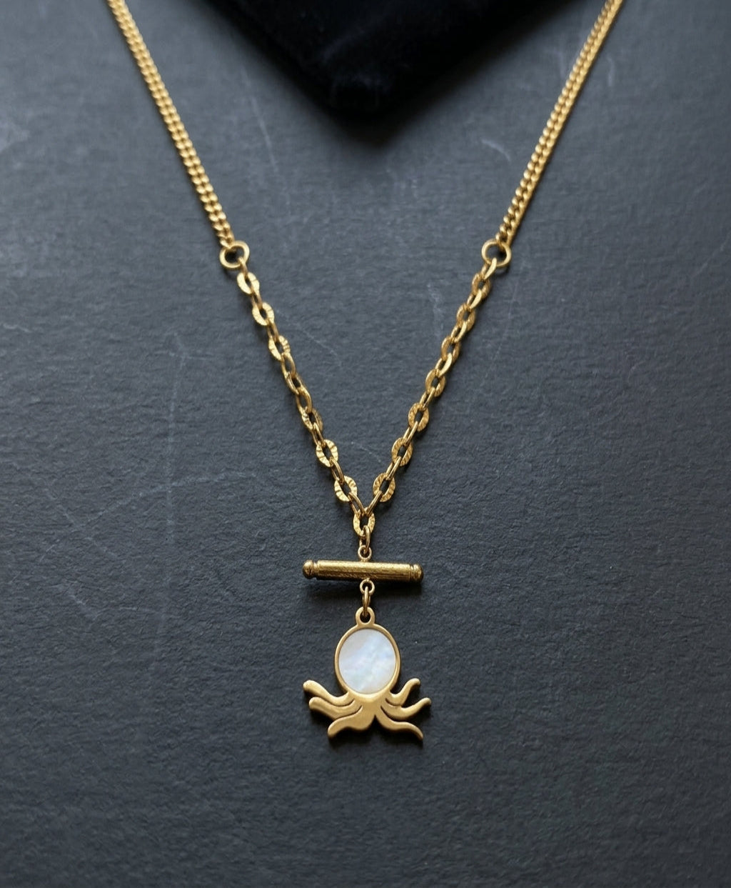 Octopus T-Bar Necklace